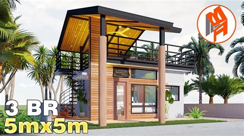 modern bungalow house design  roof deck