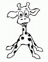Baby Animal Coloring Pages Giraffe sketch template