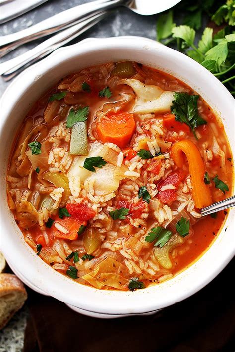 cabbage soup with rice healthy hearty and delicious cabbage soup