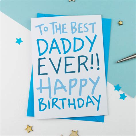 birthday card  daddy     alphabet notonthehighstreetcom