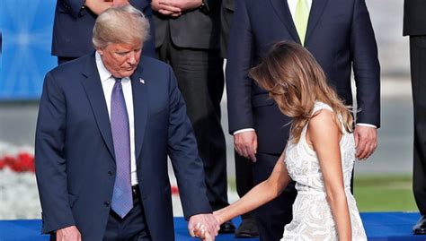 Melania Trump Rocks See Through White Dress At Nato