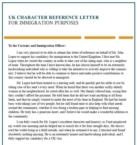 employment letter  immigration cover letter