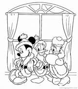 Disney Coloring Christmas Sheets Pages Printable Library Clipart sketch template