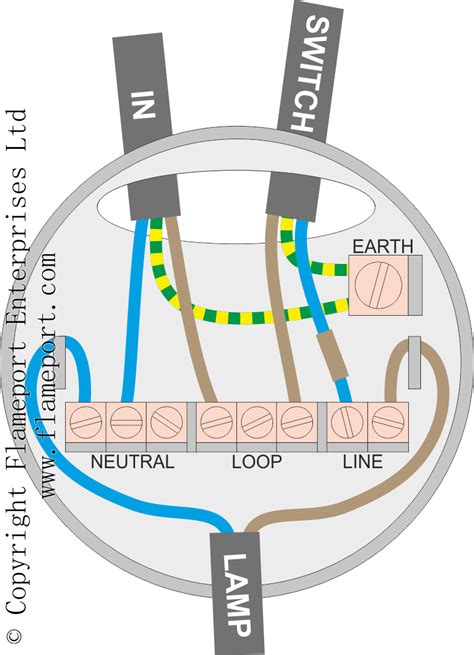 lighting ceiling rose wiring