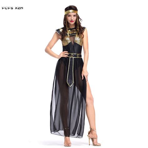 Sexy Woman Egyptian Goddess Queen Costume Female Halloween Cleopatra