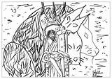 Coloring Hades Mitos Leyendas Miti Leggende Adultos Cerber Legenden Mythen Valentin Disegni Adulti Justcolor Myths Erwachsene Malbuch Enfer Coloriages Elves sketch template
