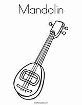 Mandolin Coloring Worksheet Music Pages Cursive Twistynoodle Favorites Login Add Noodle Built California Usa Print Outline Template Ll sketch template