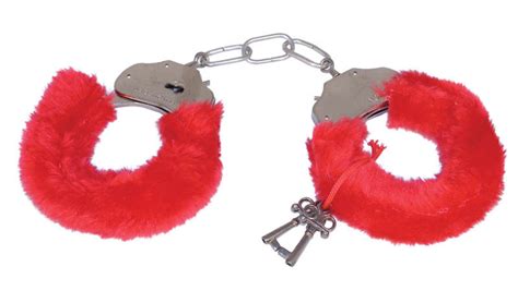 furry fuzzy handcuffs soft metal adult sex night sexy party game gag