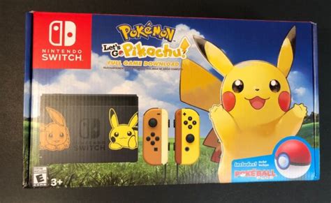 Nintendo Switch Pokemon Let S Go Pikachu Limited Edition Console For