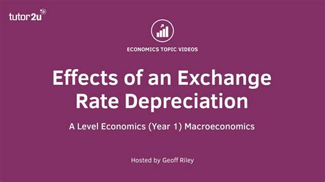 effects   currency depreciation   level  ib economics youtube