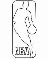 Nba Logo Draw Printable Coloring Drawing Sports Step Tutorials Print Lakers Topcoloringpages Basketball sketch template
