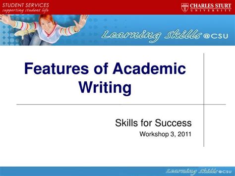 features  academic writing powerpoint