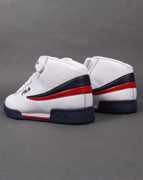 Fila Vintage F 13 Trainers White High Tops Shoes Basketball