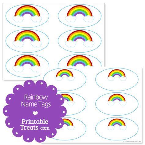 printable rainbow  tags  printabletreatscom rainbow