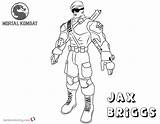 Coloring Kombat Mortal Pages Jax Briggs Bettercoloring Printable Color Boys Kids Template sketch template