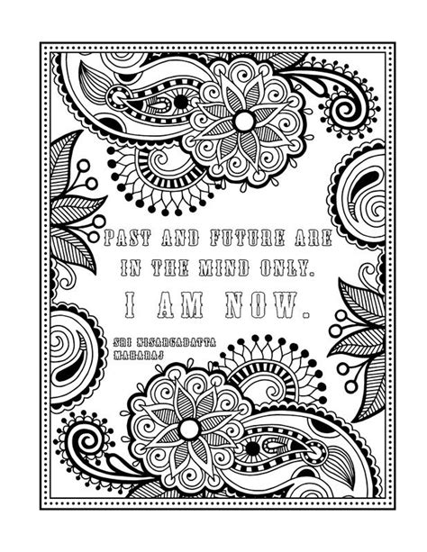 mindfulness quotes coloring pages pin  highlyfavored  kolor