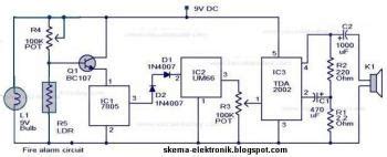 electronic schematic diagram fire alarm circuit
