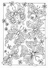 Vlinders Grote sketch template