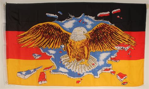 flagge fahne deutschland mit breitem adler flaggen xcm