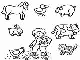 Farm Coloring Animal Animals Pages Baby Feeding Printable Print Color Kids Getcolorings Drawings Colorings sketch template