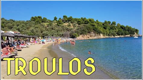troulos beach    top  skiathos beaches greece youtube