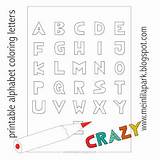 Alphabet Coloring Printable Letters Ausmal Ausdruckbares Freebie sketch template