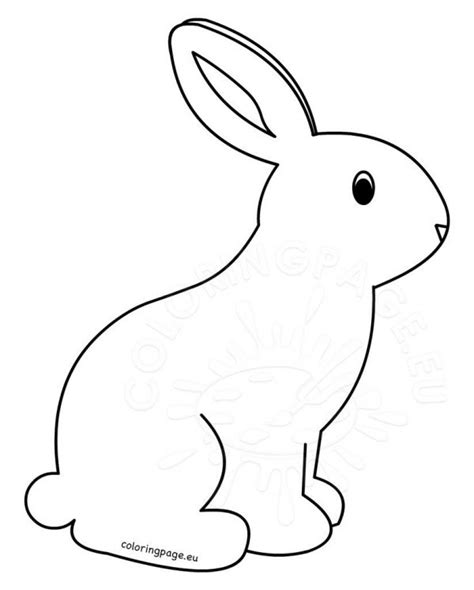 rabbit coloring page  kids visual arts ideas