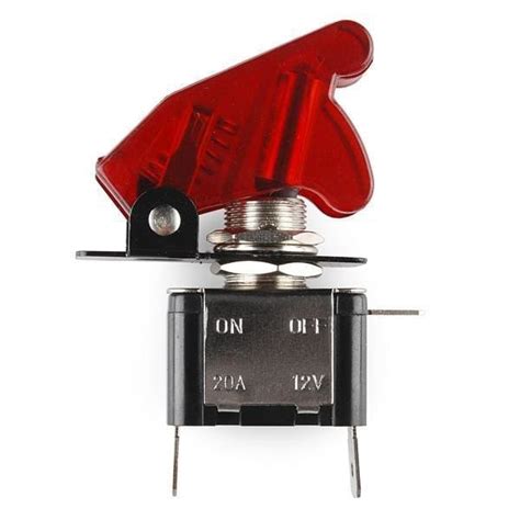Toggle Switch And Cover Illuminated Red Com 11310 — Cool Components