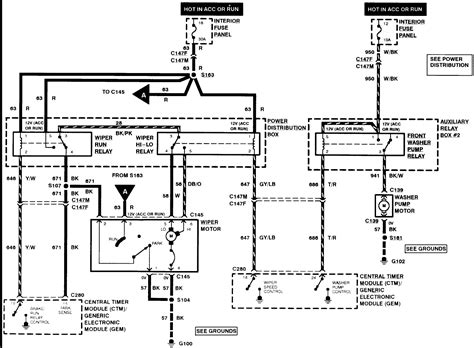 windshield wiper motor wiring diagram ford  wiring diagram sample