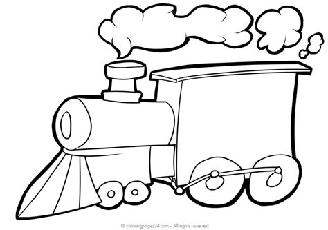 trains  coloring pages