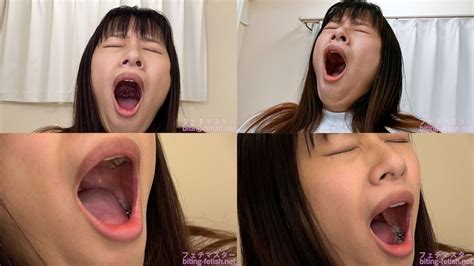 Hana Haruna Close Up Of Japanese Cute Girl Yawning Yawn 13 1080p