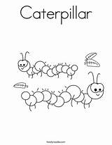 Coloring Caterpillar Print Ll sketch template