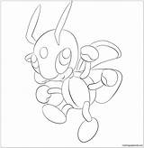 Ledian Pokemon Pages Coloring Online Color Coloringpagesonly sketch template