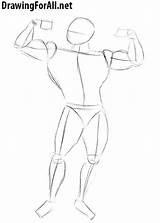Bodybuilder Junker Proportions Drawingforall sketch template