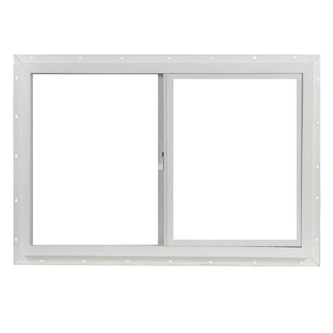 tafco windows      utility left hand single sliding vinyl window white