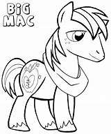Coloring Big Pony Little Pages Mac Doghousemusic sketch template
