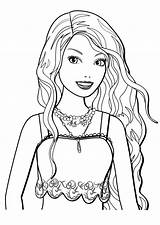 Coloring Pretty Pages Girls sketch template