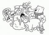 Coloring Pages Holidays Printable Happy Pooh Disney Holiday Kids Adults Color Popular sketch template