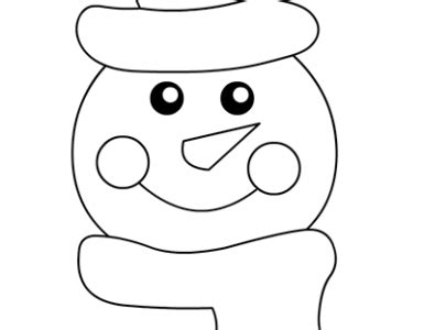 snowman top hat coloring page