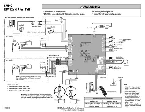 wiring diagram  liftmaster garage opener