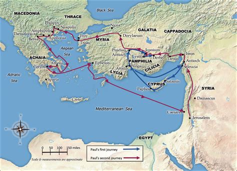 Apostle Pauls Journey Map