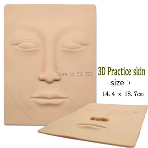 3d Silicone Face Practice Skins Eyebrow Lips Practice Fake Skins