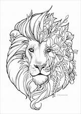 Animales Mandalas Tigres Adultos Coloringbay Rosas sketch template