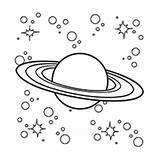 Coloring Saturn Getcolorings Solar System sketch template