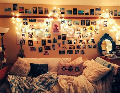 lights style hipster bedroom grunge picture diy polaroid photos tumblr room room decor room