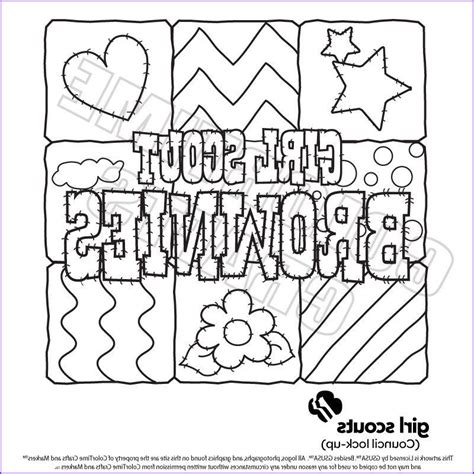 beautiful images  brownie girl scout coloring pages brownie girl