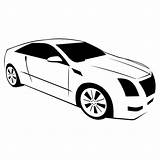 Cadillac Cts sketch template
