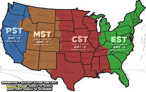 Printable Us Time Zone Map With States Valid 10