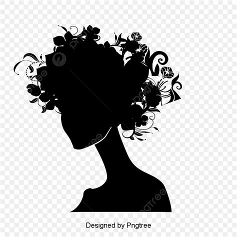 material silhouette vector png woman silhouette pattern vector