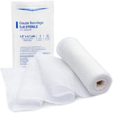 pack   sterile gauze bandage rolls    yds  cotton
